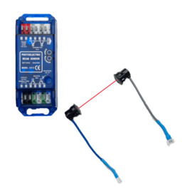 Fotocel sensor, bestaat uit een controller en een  enkele set fotocellen en 8m kabel.